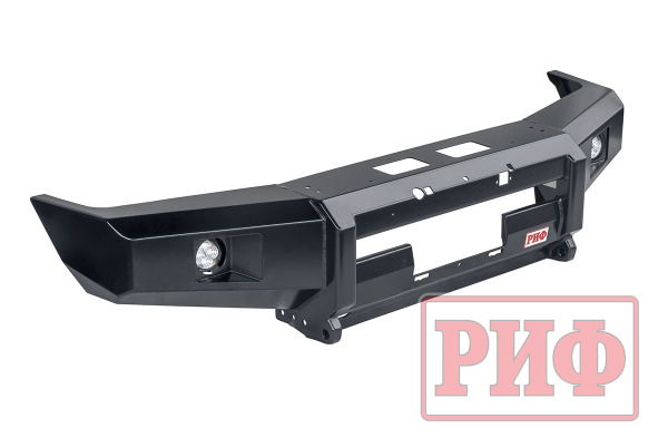 Бампер РИФ передний Toyota Land Cruiser 76/78 2007+ c доп. фарами, под штатную лебедку Бампер РИФ передний Toyota Land Cruiser 76/78 2007+ c доп. фарами, под штатную лебедку