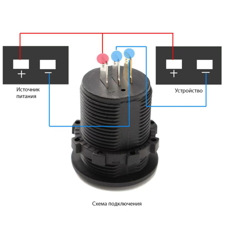 Вольтметр/амперметр РИФ 12В Вольтметр/амперметр РИФ 12В