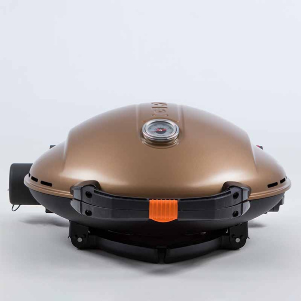 Гриль газовый O-GRILL 900МT bicolor черный-золотистый (в комплекте адаптер тип А)
