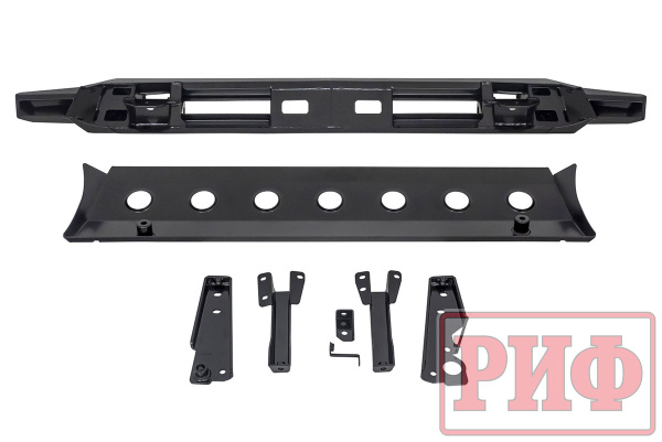 Бампер РИФ силовой передний Renault Duster 2021+ с защитой радиатора Бампер РИФ силовой передний Renault Duster 2021+ с защитой радиатора