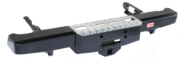 Бампер РИФ задний Toyota Hilux 2005-2014 с площадкой под лебёдку и квадратом под фаркоп Бампер РИФ задний Toyota Hilux 2005-2014 с площадкой под лебёдку и квадратом под фаркоп