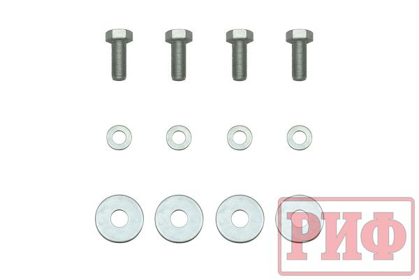 Бампер передний силовой/защита штатного бампера РИФ Toyota Land Cruiser 200 2007-2015 c защитой радиатора