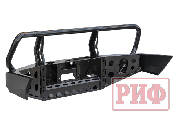 Бампер РИФ передний Toyota Land Cruiser 100 2002+ с доп. фарами и защитной дугой Бампер РИФ передний Toyota Land Cruiser 100 2002+ с доп. фарами и защитной дугой
