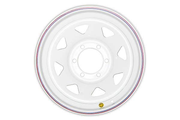 Диск усиленный Тойота Ниссан стальной белый 6x139,7 8xR16 d110 ET+10 (треуг.) Диск усиленный Тойота Ниссан стальной белый 6x139,7 8xR16 d110 ET+10 (треуг.)