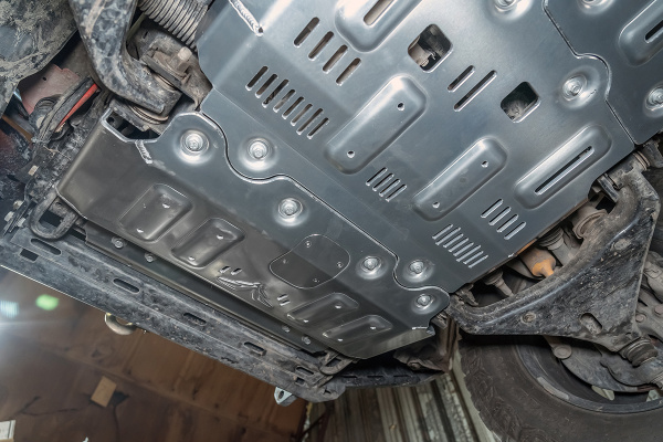 Защита Falcon радиатора, картера, РК, КПП для GWM Poer, дизель, алюм. 8 мм