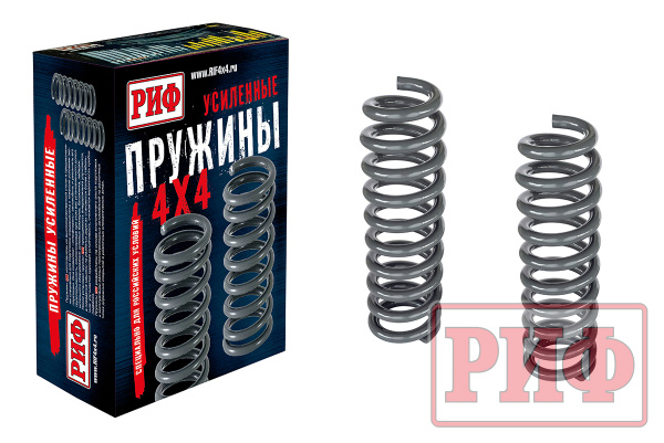Пружины РИФ передние Toyota Land Cruiser 200 0-30 кг лифт 25 мм (дизель)