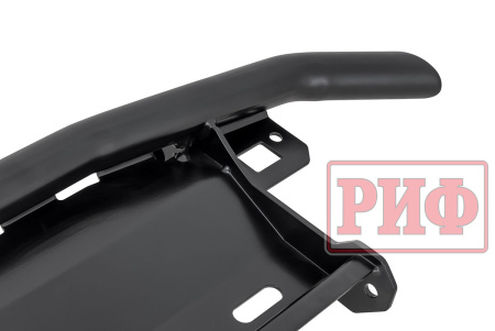Бампер РИФ силовой задний/защита штатного бампера Lada Niva Travel с возможностью установки фаркопа