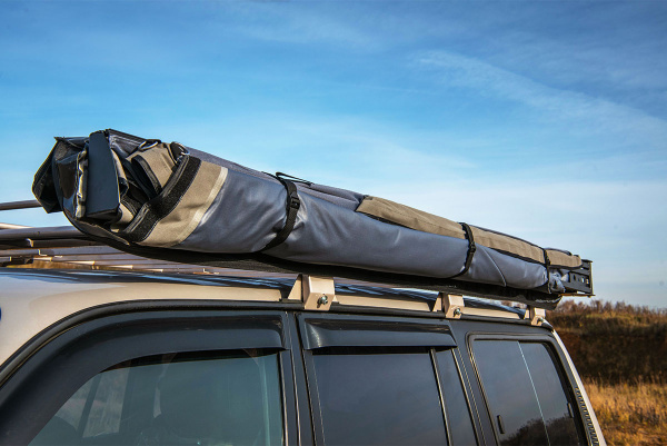 Маркиза автомобильная РИФ безопорная, веерная 2,3х2 м (левая)