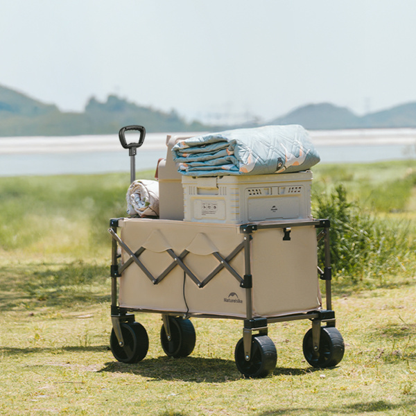 Тележка туристическая Naturehike Light 88х46х93 см, 100 л, коричневая