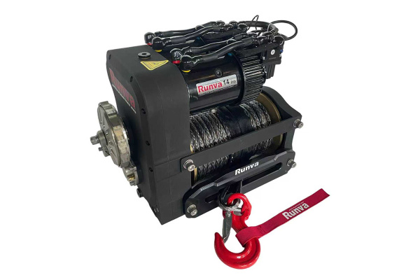 Лебёдка электрическая 12V Runva 14000 lbs 6350 кг двухмоторная (синтетический трос) Лебёдка электрическая 12V Runva 14000 lbs 6350 кг двухмоторная (синтетический трос)