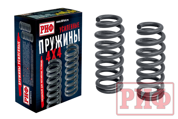 Пружины РИФ передние Mitsubishi Pajero III, IV 2000+ 40-70 кг дизель 3,2 лифт 40 мм