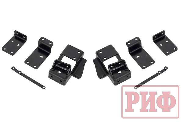 Бампер РИФ силовой передний/защита штатного бампера Mitsubishi Pajero Sport 2015-2020 с защитой радиатора