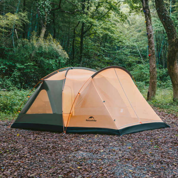 Палатка Naturehike KOTA 4, 8-местная, алюминиевый каркас, темно-зеленая