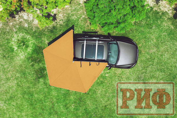 2 Маркиза автомобильная РИФ веерная 2,0х2,0 м (правая)