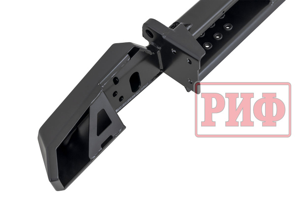 Бампер РИФ силовой задний УАЗ Хантер с фонарями, калиткой, возможностью установки фаркопа, стандарт