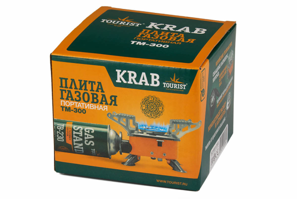 Горелка газовая TOURIST KRAB, под цанговый баллон