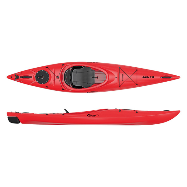 Каяк SEAFLO Ripple 12 (355 см), тип Sit-In, красный