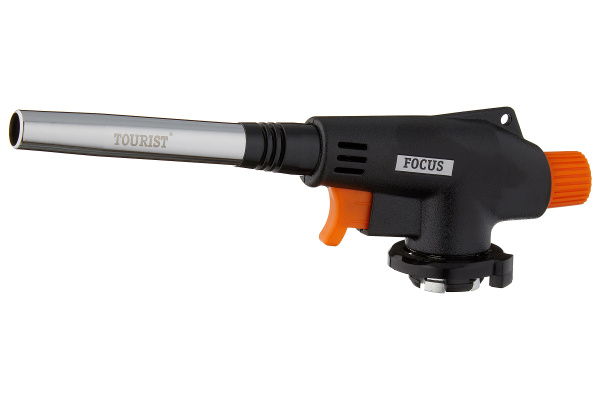 Резак газовый TOURIST FOCUS с пьезоподжигом, с соплом паяльного типа Резак газовый TOURIST FOCUS с пьезоподжигом, с соплом паяльного типа