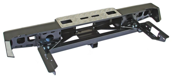 Бампер РИФ задний Toyota Hilux 2005+ с площадкой под лебёдку, квадратом под фаркоп и фонарями Бампер РИФ задний Toyota Hilux 2005+ с площадкой под лебёдку, квадратом под фаркоп и фонарями