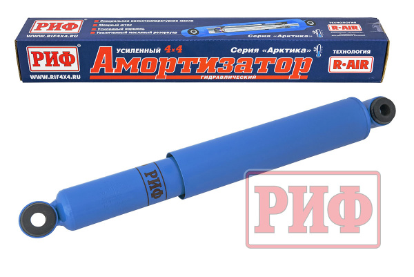 Амортизатор усиленный РИФ "Арктика" передний для ГАЗ Соболь 2018+ штатный и лифт 0-30 мм