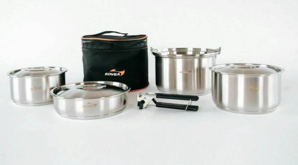 Набор посуды Kovea KOVEA TRIPLE STAINLESS COOKWARE-L Набор посуды Kovea KOVEA TRIPLE STAINLESS COOKWARE-L