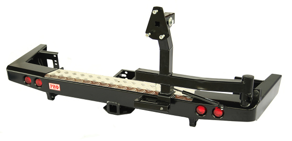 Бампер РИФ задний УАЗ Патриот 2015+ с квадратом под фаркоп, фонарями и калиткой стандарт Бампер РИФ задний УАЗ Патриот 2015+ с квадратом под фаркоп, фонарями и калиткой стандарт