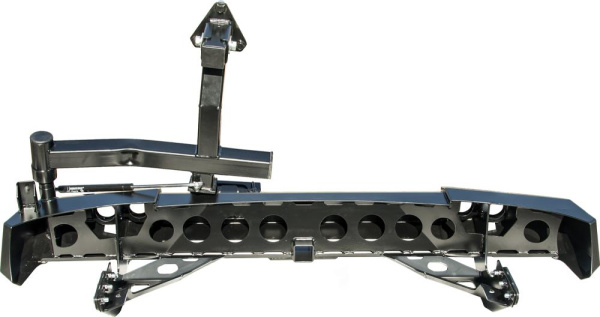 Бампер РИФ задний Mitsubishi Pajero Sport NEW с фаркопом, калиткой и фонарями Бампер РИФ задний Mitsubishi Pajero Sport NEW с фаркопом, калиткой и фонарями