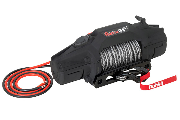 Лебёдка автомобильная электрическая 12V Runva EWXT10000FSR 4500 кг синтетический трос