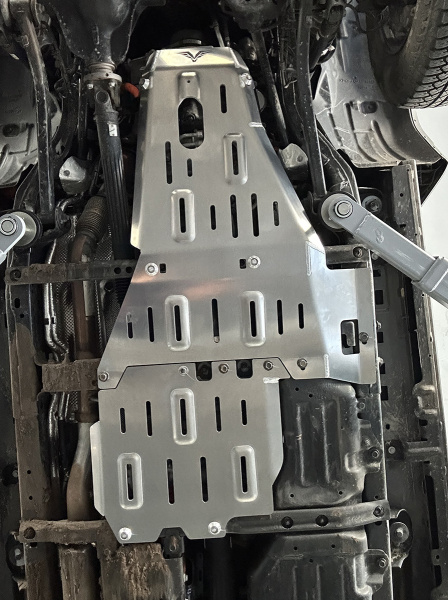 Защита Falcon картера, РК, КПП для JEEP Wrangler 4XE Classic (2021+), алюминий, 8 мм