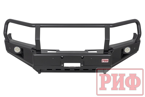 Бампер РИФ силовой передний TLC 200 2007-2015 c доп. фарами, защитной дугой и защитой бачка омыв. Бампер РИФ силовой передний TLC 200 2007-2015 c доп. фарами, защитной дугой и защитой бачка омыв.