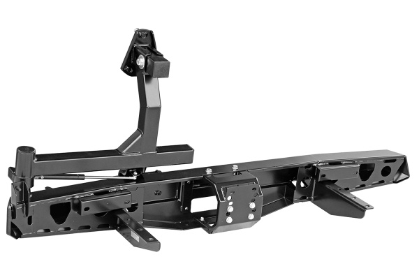Бампер РИФ задний УАЗ Буханка с площадкой под лебёдку, калиткой и фонарями, стандарт Бампер РИФ задний УАЗ Буханка с площадкой под лебёдку, калиткой и фонарями, стандарт