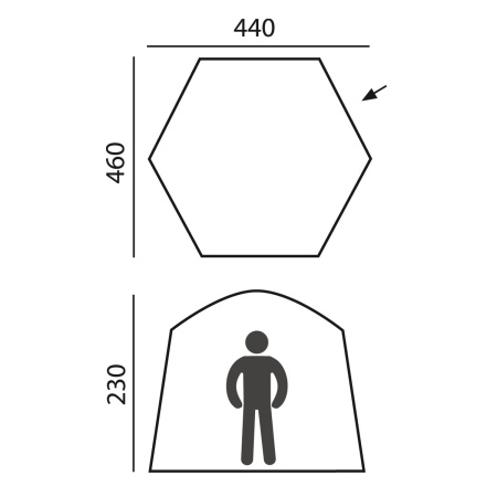 Палатка-шатер BTrace Castle быстросборная Палатка-шатер BTrace Castle быстросборная