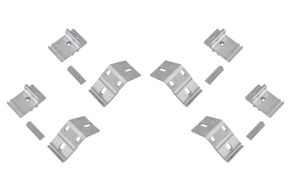 Крышка кузова РИФ для Foton Tunland G7/G9, роллета раздвижная 1587х1659 мм, алюминиевая, черная