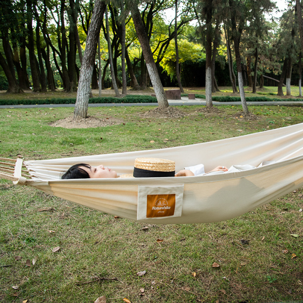 3 Гамак Naturehike, туристический, хлопковый, бежевый 3 Гамак Naturehike, туристический, хлопковый, бежевый