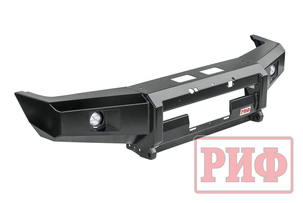 Бампер РИФ передний Toyota Land Cruiser 76/78 2007+ c доп. фарами, под штатную лебедку и расширители Бампер РИФ передний Toyota Land Cruiser 76/78 2007+ c доп. фарами, под штатную лебедку и расширители