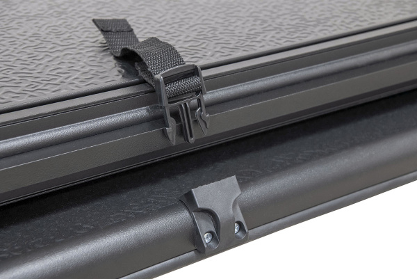 Крышка кузова VW Amarok 2010+ трёхсекционная, алюминиевая, черная