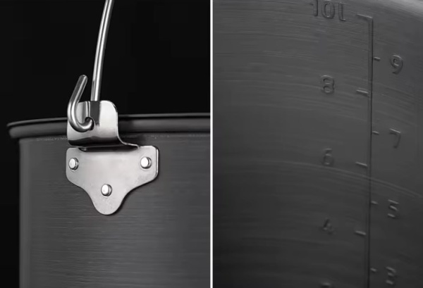 3 Котелок туристический Naturehike 10 л, алюминий 3 Котелок туристический Naturehike 10 л, алюминий