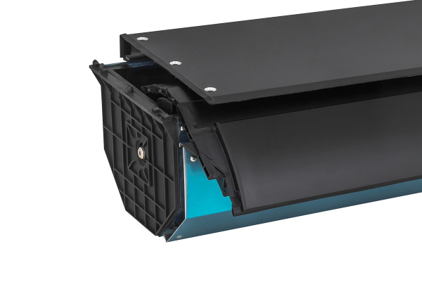 Крышка кузова РИФ для JAC T8 / Sollers ST8, роллета раздвижная 1538х1606 мм, алюминиевая, черная