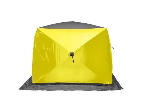 Палатка зимняя PREMIER утепл. Куб ЛОНГ-3 желтый/серый Палатка зимняя PREMIER утепл. Куб ЛОНГ-3 желтый/серый
