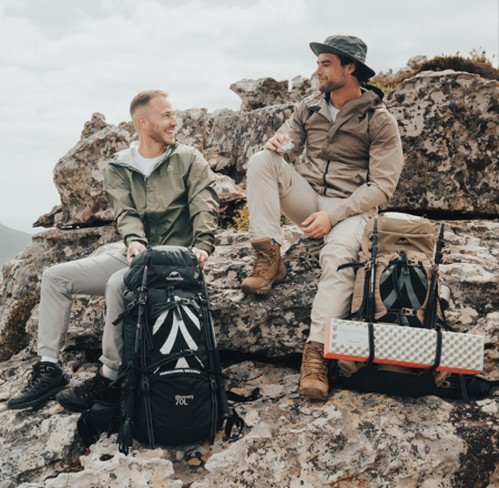 1 Рюкзак туристический Naturehike 70 л, коричневый