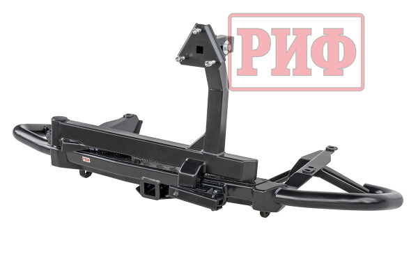 Бампер РИФ силовой задний Toyota Land Cruiser Prado 120 c квадратом под фаркоп и калиткой Бампер РИФ силовой задний Toyota Land Cruiser Prado 120 c квадратом под фаркоп и калиткой