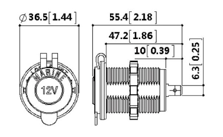 Розетка 12В Розетка 12В