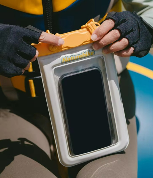 Гермочехол Naturehike плоский для телефона 23х13,5 см., желтый