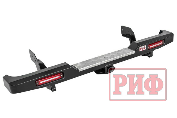 Бампер РИФ задний Mitsubish L200 NEW с фаркопом и фонарями Бампер РИФ задний Mitsubish L200 NEW с фаркопом и фонарями