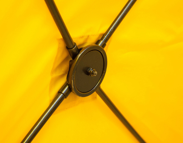 Палатка зимняя (330*330*205) желтая с серым