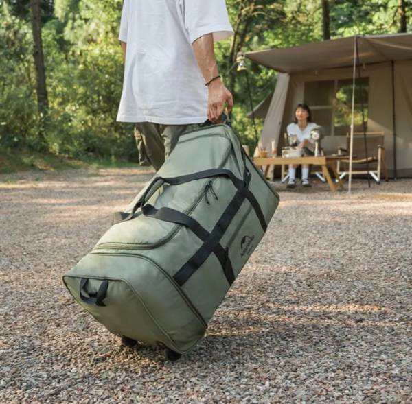 Сумка дорожная Naturehike, с колесами, 88 л., черная