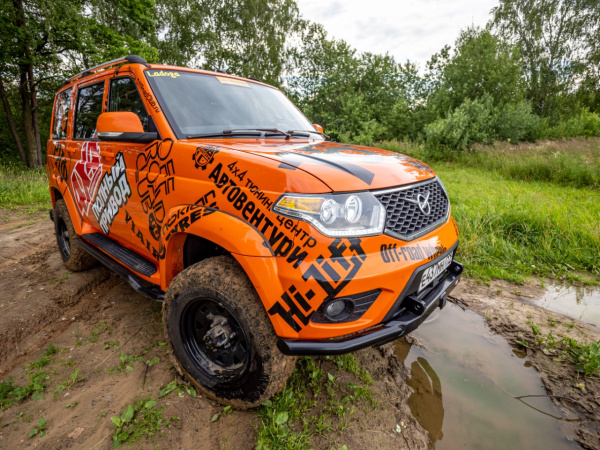 Бампер РИФ силовой передний УАЗ Патриот 2015+ с квадратом под фаркоп и защитой рулевых тяг стандарт Бампер РИФ силовой передний УАЗ Патриот 2015+ с квадратом под фаркоп и защитой рулевых тяг стандарт