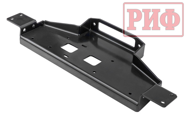 Площадка РИФ под лебёдку c защитой радиатора в штатный бампер Mitsubishi Pajero Sport 2015-2020 дизель, Mitsubishi L200 2015-2022