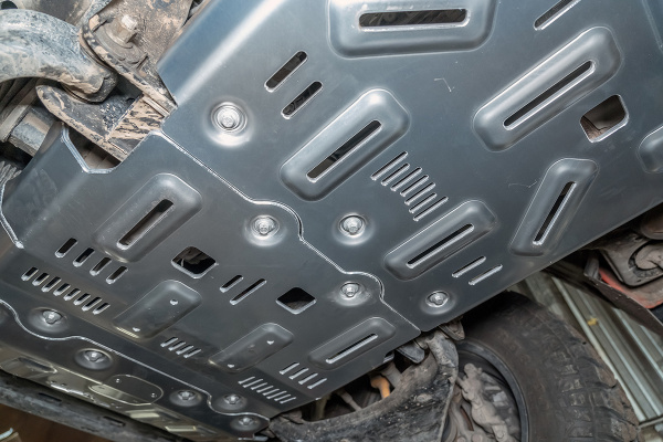 1 Защита Falcon радиатора, картера, РК, КПП для Toyota Land Cruiser Prado 150TX, бенз., алюм. (уценк