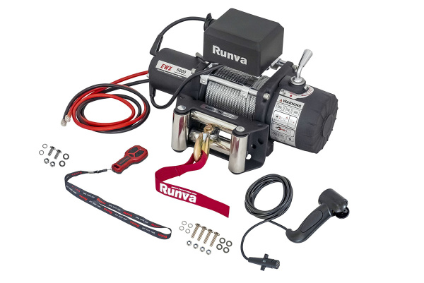 Лебёдка электрическая 12V Runva 5000  lbs 2268 кг Лебёдка электрическая 12V Runva 5000  lbs 2268 кг